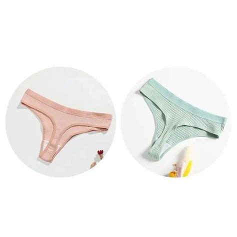 Culotte string en coton pour femme sous vêtement sexy taille basse bikini grande taille 2 pièces