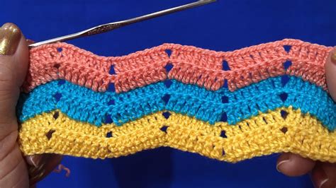 PUNTO ZIG ZAG A CROCHET FACIL 42 YouTube