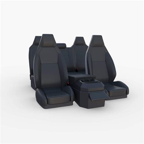 Tesla Cybertruck Seats Dark - 3D Model by dragosburian