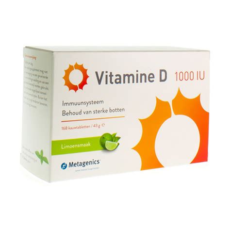 Vitamine D 1000iu Tabl 168 Metagenics Vitamine D Vitaminen