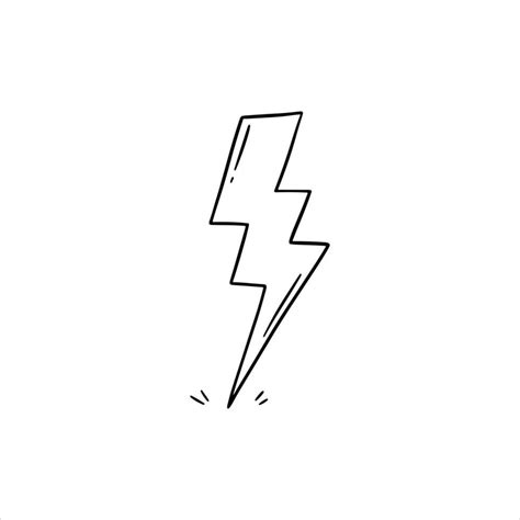 Hand-drawn Lightning doodle vector illustration 27501675 Vector Art at ...