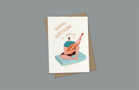 Ejmemento Greeting Card Happy Birthday To You Writer Stationery Store