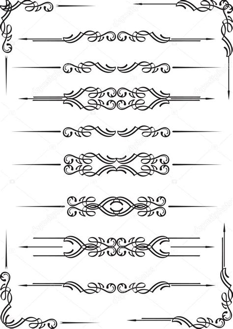 Book dividers set Stock Vector by ©buravtsoff 8571535