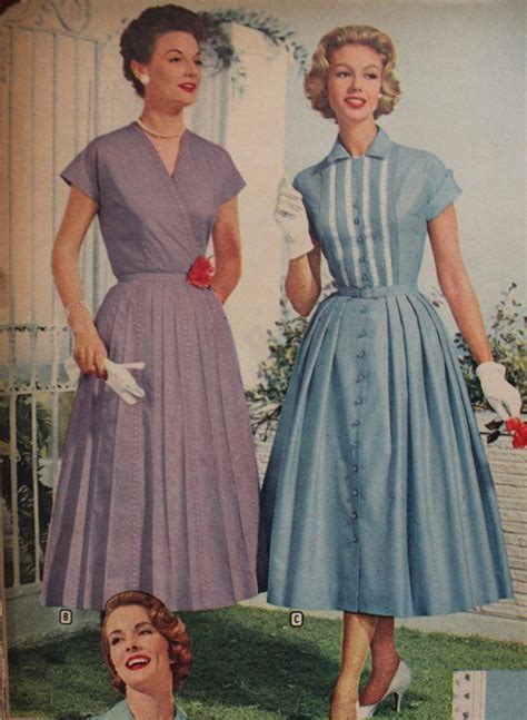 1958 House Dress Or Afternoon Dress Simple Dresses Blurred The Lines