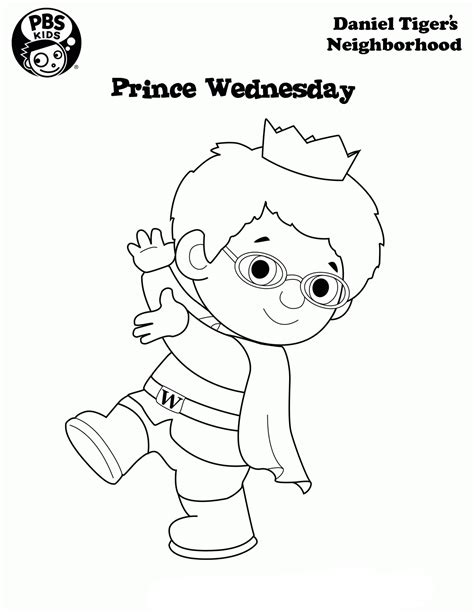 Daniel Tiger's Neighborhood Coloring Pages. Print A4
