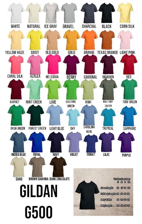 Gildan G500 Bulk Pack Of 10 T Shirts In All Colors Etsy