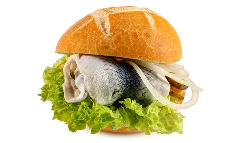 Fisch Brötchen mit Rollmops Foto alt Marions Kochbuch