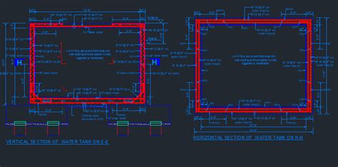 Ground Water Tank Reinforcement Detail Sample File04 • Designs Cad