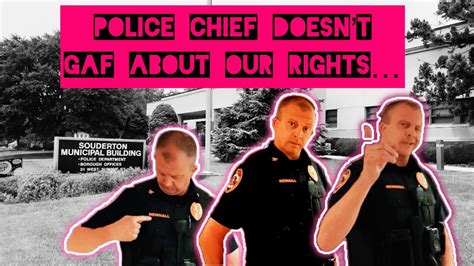 Busted Police Chief Doesnt Gaf About Our Rights Or Unlawful Sign In