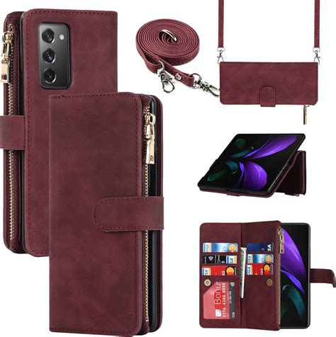 Amazon Jaorty For Samsung Galaxy Z Fold 2 5G Wallet Case With S