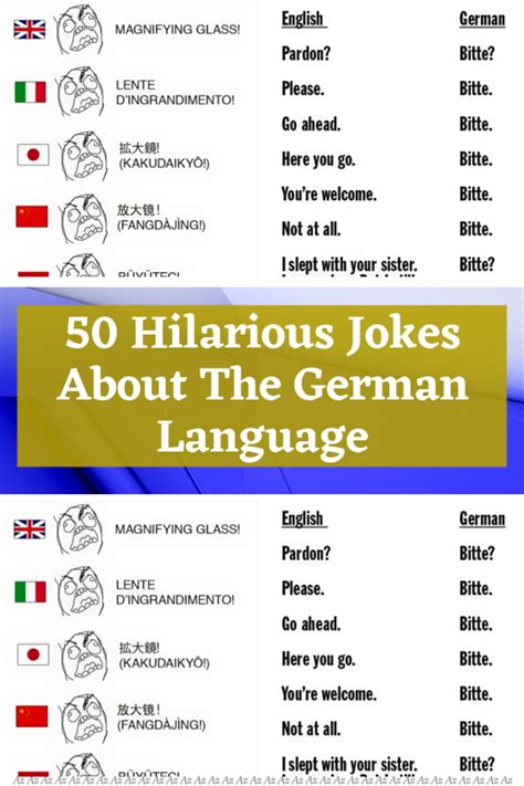 Hilarious Jokes About The German Language Artofit