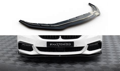 Front Splitter V2 For Bmw 5 G30 G31 M Pack Gloss Black Our Offer