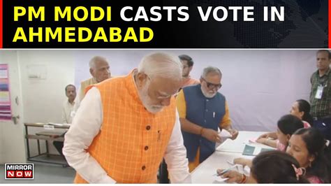 Lok Sabha Election Phase 3 Underway Pm Modi Casts Vote In Ahmedabad