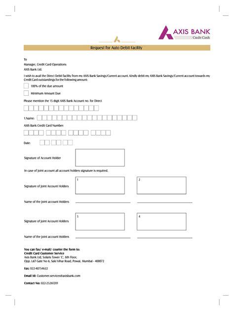 Axis Bank Credit Card Closure Form Pdf Fill Out Sign Online DocHub