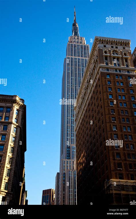 Empire State Building In Midtown Manhattan New York City Stock Photo