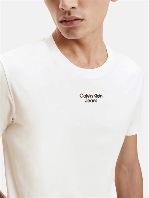 Calvin Klein Stacked Logo Tee Mens T Shirt Nencini Sport