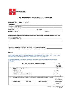 Fillable Online Application For Prequalification Certificate For