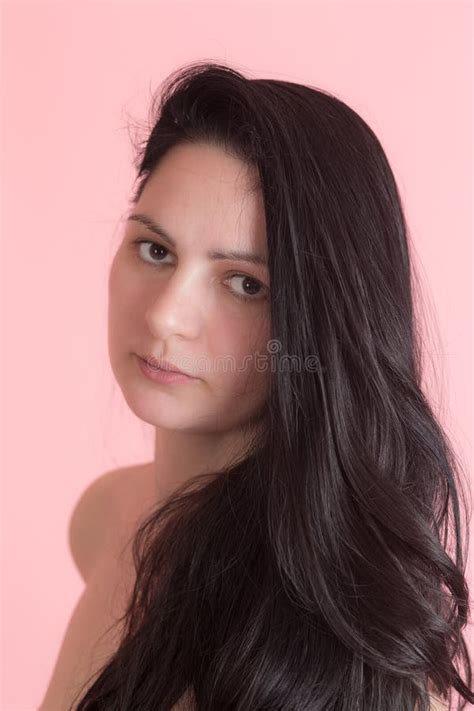 Woman With Long Black Hair Stock Image Image Of Sensuality 71422549