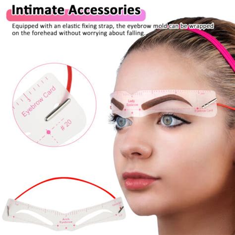 Pcs Styles Eyebrow Shaping Stencils Grooming Shaper Template Makeup