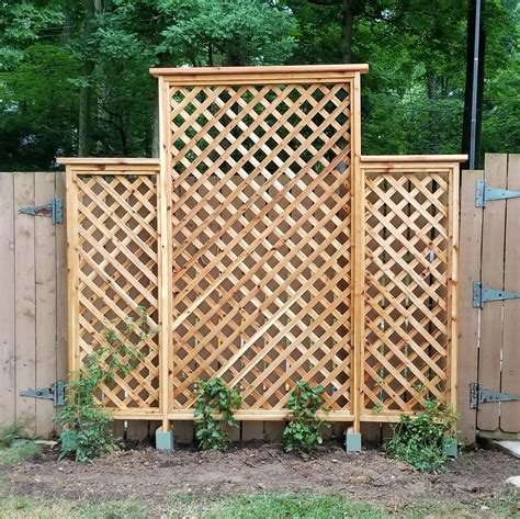 Cedar Trellis 8 X 8 Garden Trellis Panels Porch Trellis Cedar