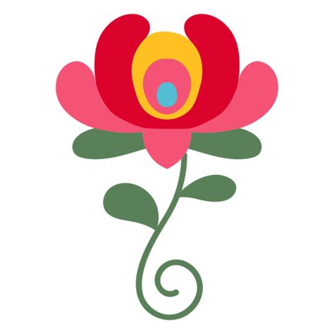 Flor plana ilustración flor Descargar PNG SVG transparente