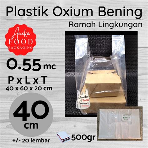 Jual Kresek Oxium Xl Cm Plastik Kantong Bening Ramah Lingkungan Eco