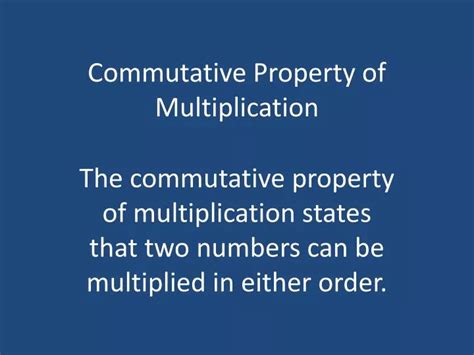 Inverse Property Of Multiplication Definition