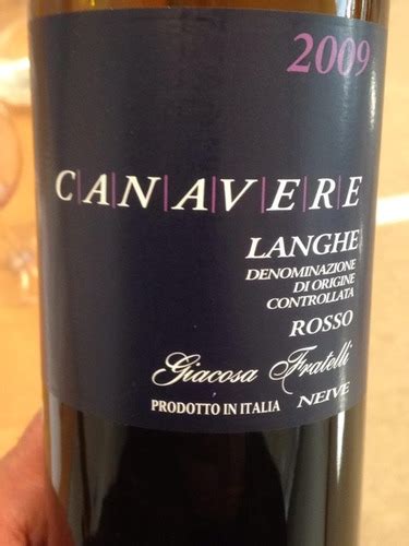 Giacosa Fratelli Langhe Canavere Rosso Vivino