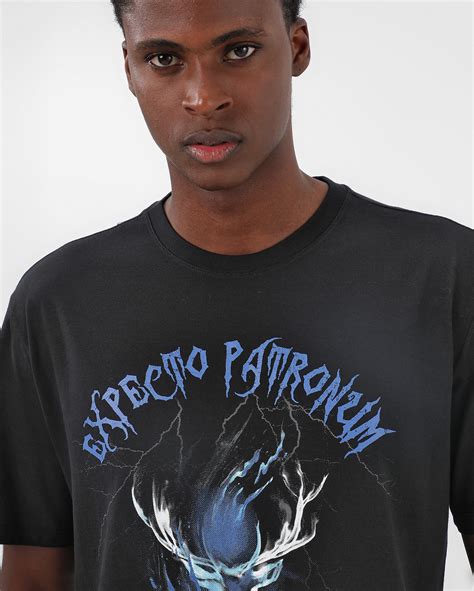 Riachuelo Camiseta Masculina Regular Expecto Patronum Preta Warner Bros