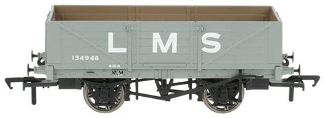 Rapido Trains Uk Lms Diag Plank Open Wagon In Lms Grey