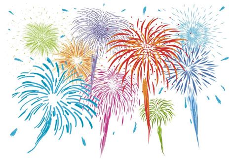 Fireworks White Background Clipart