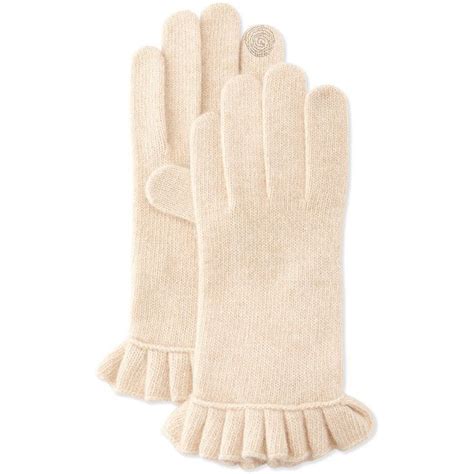 Portolano Cashmere Blend Ruffle Tech Gloves Tech Gloves Portolano