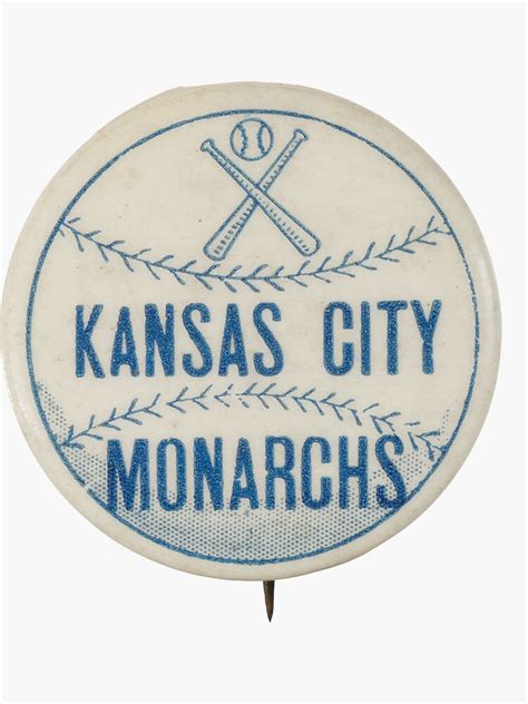 Pinback Button For The Kansas City Monarchs Sticker For Sale By Husky