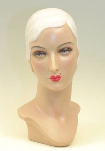 20s Vintage Style Mannequin Head Bust Display By Decoeyes Vintage