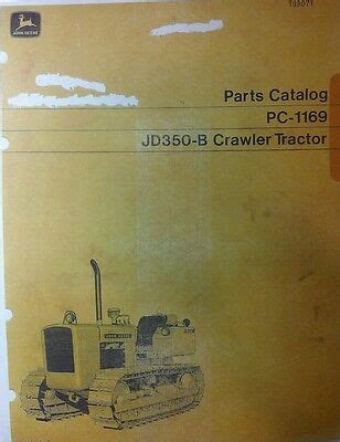 JD350-B John Deere Crawler Loader Parts Manual 350 Tractor Dozer PC ...