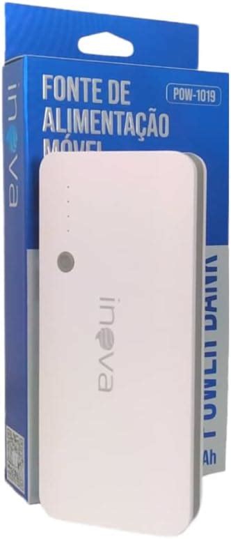 Power Bank Inova 10000mah 3 Entradas Usb Lanterna Led Inova Pow