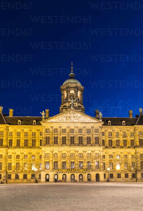 The Royal Palace In Dam Square Amsterdam Netherlands Europe Stock Photo