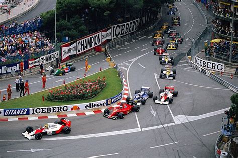 1990 Monte Carlo Formula 1 Start Alain Prost Monte Carlo Mclaren