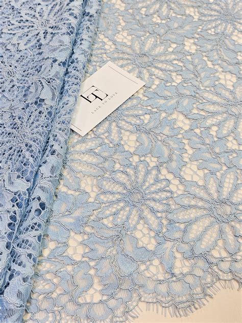 Baby Blue Guipure Lace Fabric Lace To Love