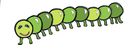 Drawn Caterpillar Centipede Happy Caterpillar Illustration Trucker