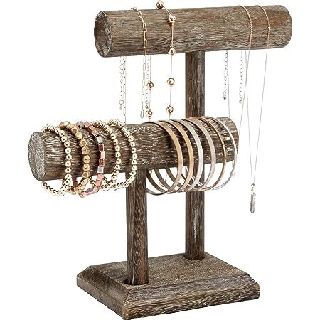 Amazon 7TH VELVET Jewelry Organizer Holder With 3 Tier Easily For