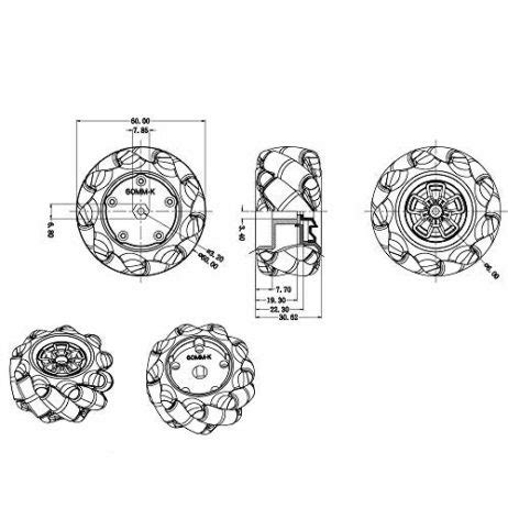 Red Mcnamum Wheel Mm K Pcs Set Compatible With Mm Couplings