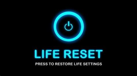 The Logo For Life Rest Which Is Lit Up With Neon Blue Lights And An