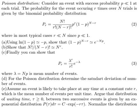 Solved Poisson Distribution Consider An Event With Success Chegg