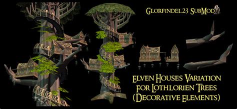 Elven Houses Variations for the Lothlorien Trees image - An Edain ...