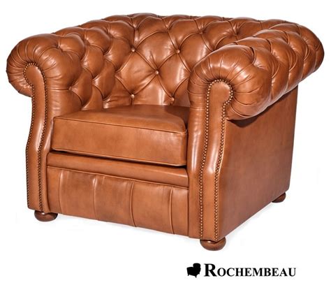 Fauteuil Club Chesterfield Fauteuil Chesterfield En Cuir Basane Rochembeau