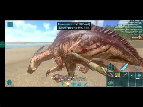 DOMANDO UM PARASSAURO NO ARK MOBILE YouTube