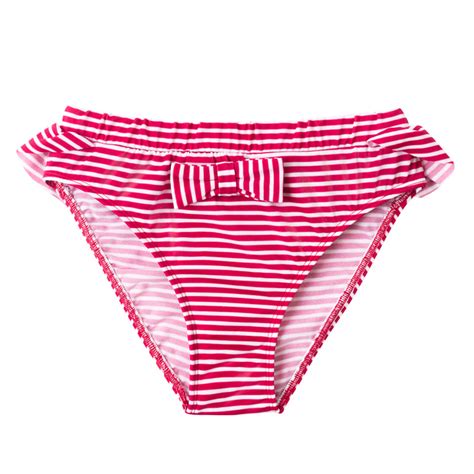 Zoe Bikini Pants Amaranth White Petit Crabe