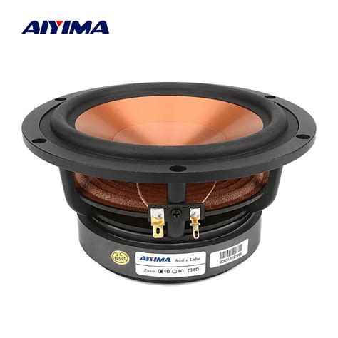 Aiyima Haut Parleur En Aluminium Et C Ramique Caisson De Basses M Dium