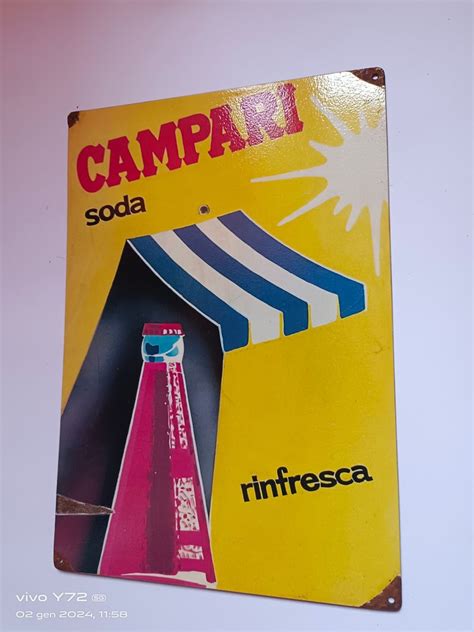 Campari Enseigne Publicitaire Campari Fer Fonte Fer Forg